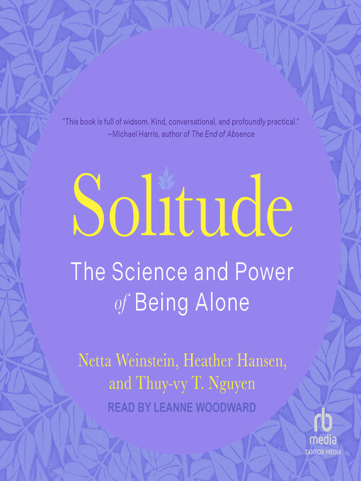Title details for Solitude by Netta Weinstein - Wait list
